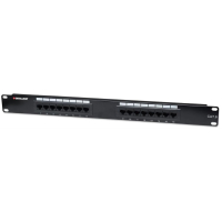 Patchpanel Intellinet 19 1U 16 UTP CAT6 czarny
