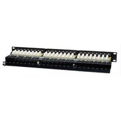 Intellinet Patch panel FTP kat5e 48-portów RJ45 19'' 1U czarny z półką