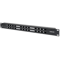 Patchpanel Intellinet 12 PoE 1U 19 czarny