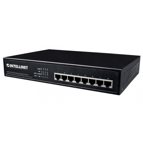 Switch niezarządzalny Intellinet 560641 gigabit 8-portów 10/100/1000 PoE/PoE+