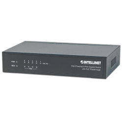 Switch niezarządzalny Intellinet 561082 Gigabit 5-portów 10/100/1000 PoE/PoE+