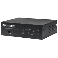 Switch Intellinet 561204 Gigabit 8x 10/100/1000 Mbps RJ45 PoE/PoE+ 802.3at/af 60W VLAN