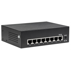 Switch Intellinet Gigabit 8x 10/100/1000 Mbps RJ45 PoE/PoE+ 802.3at/af 60W VLAN