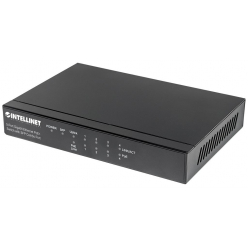 Switch Intellinet Gigabit 5x 10/100/1000 Mbps RJ45 PoE/PoE+ 80W 1x SFP combo