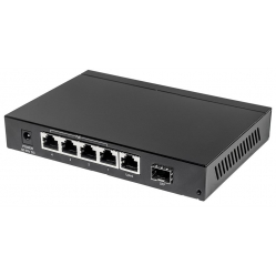 Switch Intellinet 561174 Gigabit 5x 10/100/1000 Mbps RJ45 PoE/PoE+ 80W 1x SFP combo