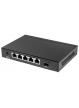 Switch Intellinet 561174 Gigabit 5x 10/100/1000 Mbps RJ45 PoE/PoE+ 80W 1x SFP combo