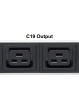 Listwa zasilająca Intellinet rack 19'' 1U  110V - 250V/16A 8 gniazd C19 kabel 2m
