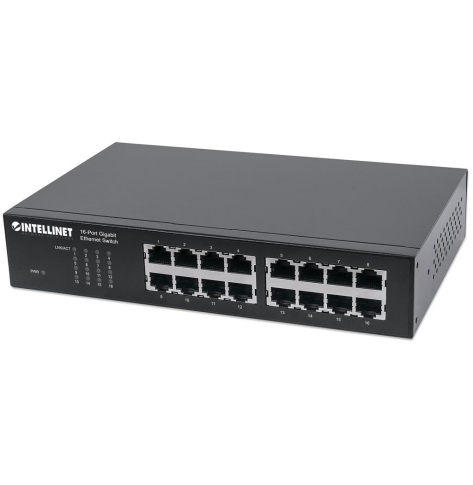 Switch Intellinet 561068 Gigabit 16x RJ45 auto uplink desktop/rack 19''