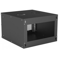 Szafa serwerowa Intellinet 19'' 6U 540x560mm szklane drzwi flat pack czarna