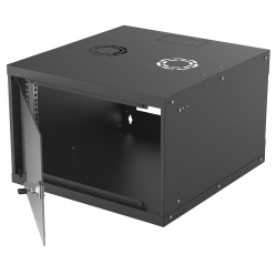 Szafa serwerowa Intellinet 19'' 6U 540x560mm szklane drzwi flat pack czarna
