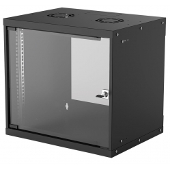Szafa serwerowa Intellinet 19'' 9U 540 400mm szklane drzwi flat pack czarna