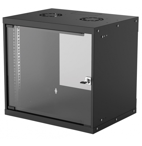 Szafa serwerowa Intellinet 19'' 9U 540 400mm szklane drzwi flat pack czarna