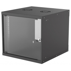 Szafa serwerowa Intellinet 19'' 9U 540x560mm szklane drzwi flat pack czarna