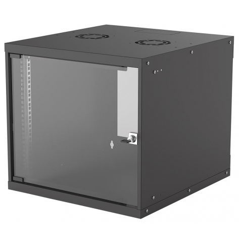 Szafa serwerowa Intellinet 19'' 9U 540x560mm szklane drzwi flat pack czarna