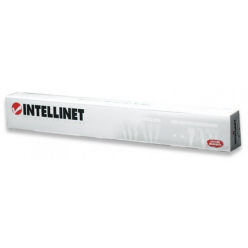 Intellinet Organizer kabli do szaf Rack 19'' 1U z pokrywą, metal/PVC, czarny