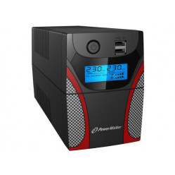 UPS POWER WALKER LINE-INTERACTIVE 650VA ,RJ11 IN/OUT, USB, LCD, 2x ładowarka