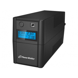 UPS Power Walker LINE-INTERACTIVE 650VA, 2X SCHUKO, RJ11 IN/OUT, USB, LCD