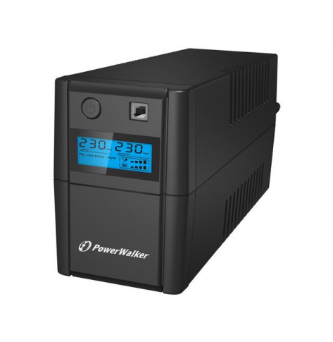 UPS Power Walker LINE-INTERACTIVE 850VA, 2X SCHUKO, RJ11 IN/OUT, USB, LCD