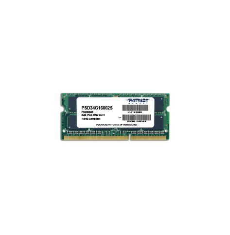 Pamięć Patriot 4GB 1600MHz DDR3 CL11 SODIMM