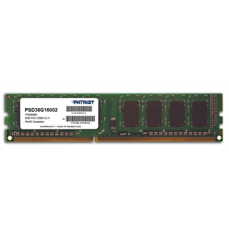 Pamięć Patriot 8GB 1600MHz DDR3 Non ECC CL11 DIMM 1.5V