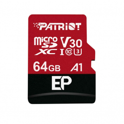 Karta pamięci Patriot EP Series 64GB MICRO SDXC V30, up to 100MB/s