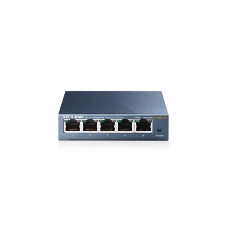 Switch  TP-Link TL-SG105 5x10/100/1000Mbps, Metal case, IEEE 802.1p QoS