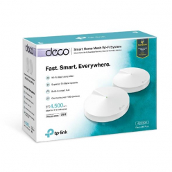 Router  TP-Link Deco M9 Plus AC2200 Tri-Band Mesh WiFi system  2-pack MU-MIMO  Antivirus