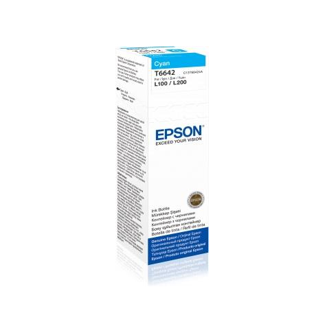 Tusz Epson T6642 Cyan | 70ml | L100/L200