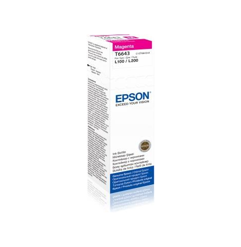 Tusz Epson T6643 Magenta | 70ml | L100/L200