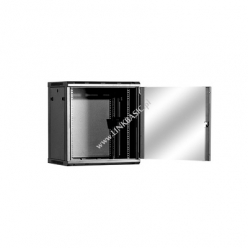 Szafa serwerowa Linkbasic 19'' 6U 600x450mm czarna  drzwi przednie szklane 