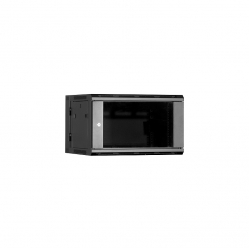 Szafa serwerowa Linkbasic dwusekcyjna 19'' 6U 600x550mm czarna drzwi szklane 