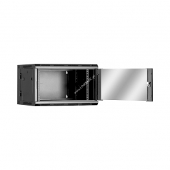 Szafa serwerowa Linkbasic dwusekcyjna 19'' 6U 600x550mm czarna drzwi szklane 