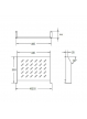 Linkbasic półka doczołowa 350mm 2U do szaf rack 19'' o głębokości 600mm