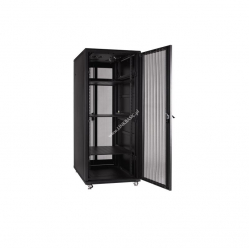 Szafa serwerowa Linkbasic 19'' 22U 600x800mm czarna  drzwi perforowane 