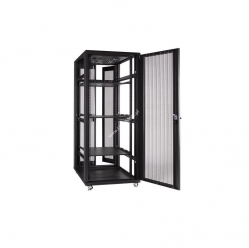 Szafa serwerowa Linkbasic 19'' 22U 600x800mm czarna  drzwi perforowane 