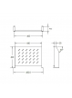 Półka doczołowa Linkbasic 400mm 2U do szaf rack 19'