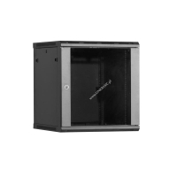 Szafa serwerowa Linkbasic 19'' 18U 600x600mm czarna  drzwi przednie szklane 