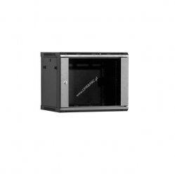 Szafa serwerowa Linkbasic 19'' 9U 600x600mm czarna  drzwi przednie szklane 