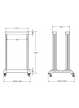Stojak Linkbasic open rack 19 27U czarny