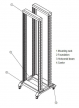 Stojak Linkbasic open rack 19 42U czarny