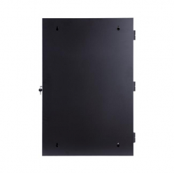 Szafa serwerowa Linkbasic dwusekcyjna 19'' 18U 600x550mm czarna drzwi szklane