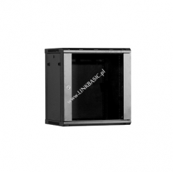 Szafa serwerowa Linkbasic 19'' 12U 600x450mm szara  drzwi przednie szklane 