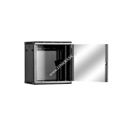 Szafa serwerowa Linkbasic 19'' 12U 600x450mm szara  drzwi przednie szklane 