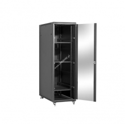 Szafa serwerowa Linkbasic 19'' 37U 800x1000mm czarna  drzwi przednie szklane 
