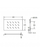 Linkbasic półka stała 350mm do szaf rack WCB 19'' o głębokości 600mm, szara