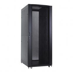 Szafa serwerowa Linkbasic 19'' 42U 800x1000mm czarna  drzwi perforowane 