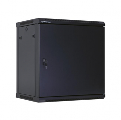 Szafa serwerowa Linkbasic 19'' 12U 600x450mm czarna  drzwi przednie stalowe 