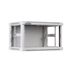 Szafa serwerowa Linkbasic 19'' 6U 600x600mm szara  drzwi przednie szklane 