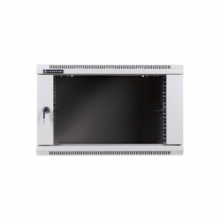 Szafa serwerowa Linkbasic 19'' 6U 600x600mm szara  drzwi przednie szklane 