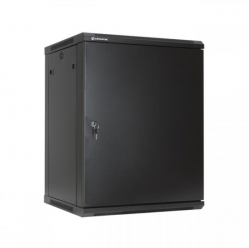 Szafa serwerowa Linkbasic 19'' 18U 600x600mm czarna  drzwi przednie szklane 